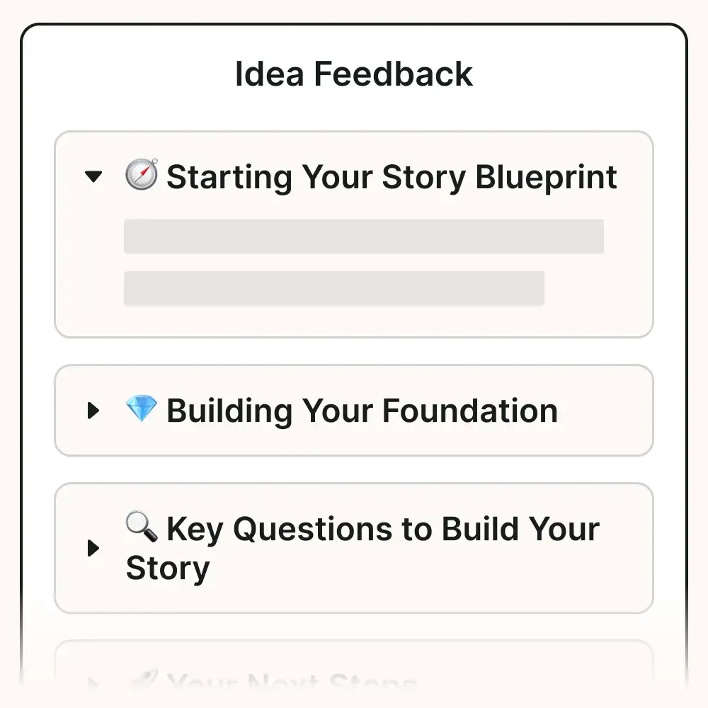 Instant idea feedback