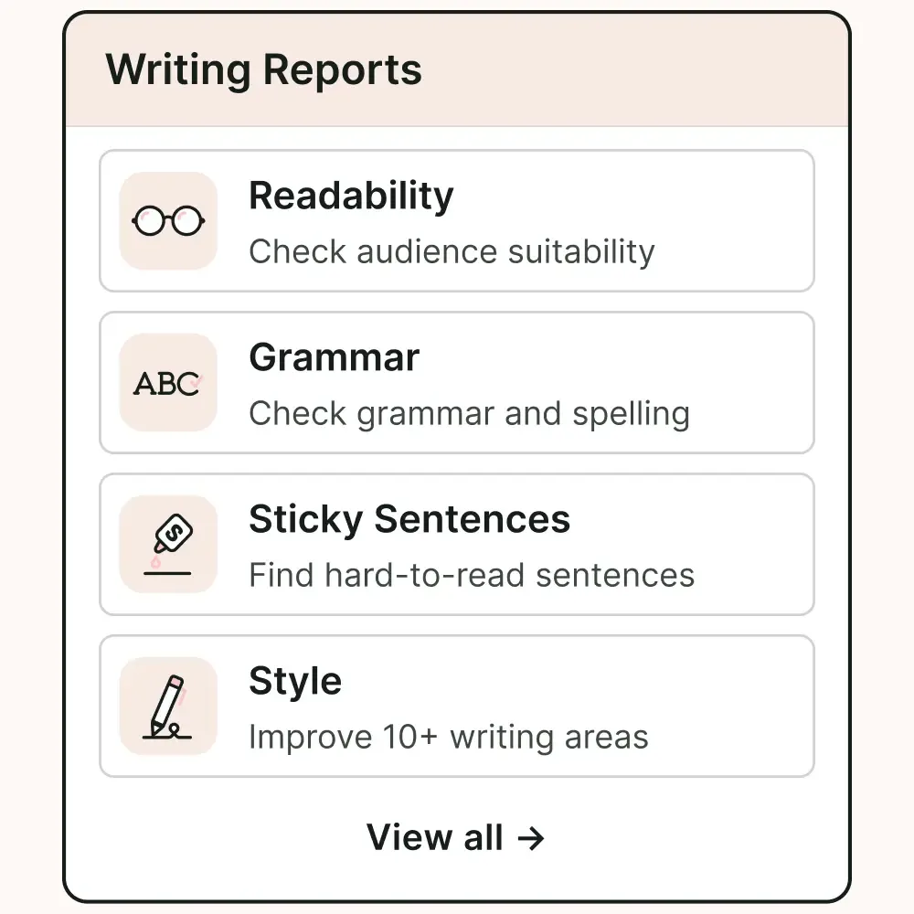 Writing Tools