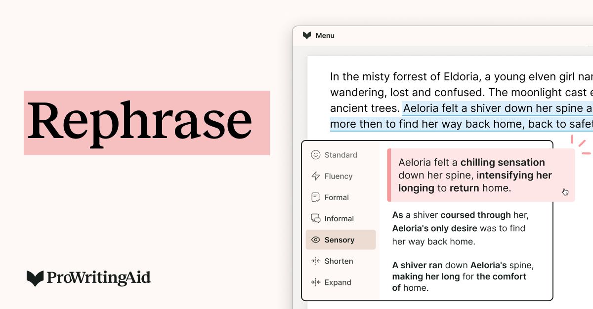 Rephrase By ProWritingAid
