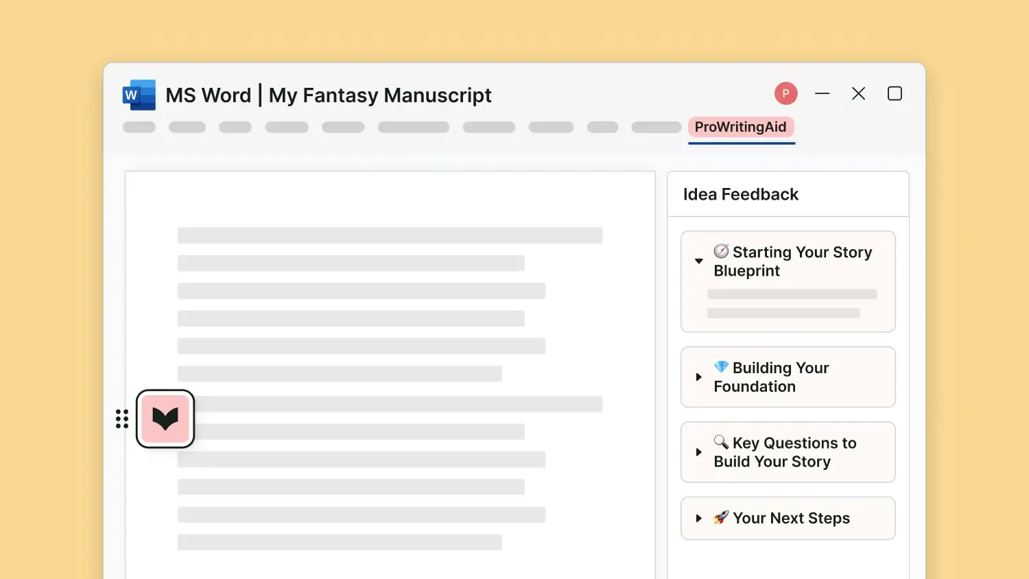 Story canvas ms word