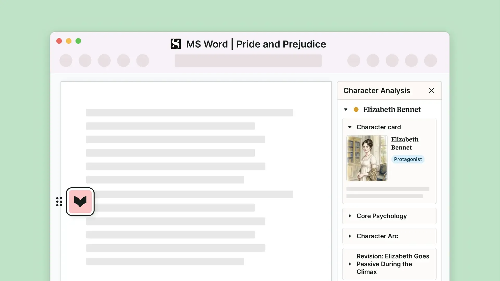 Character Analysis Scrivener