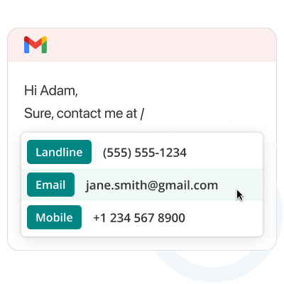 contact snippets