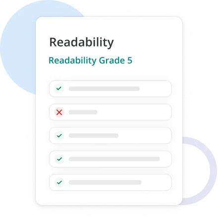 Readability grade 5