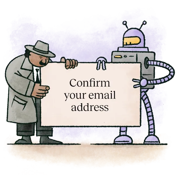 Illustration please confirm your email address