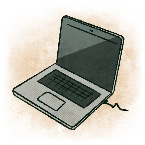 Illustration of a laptop