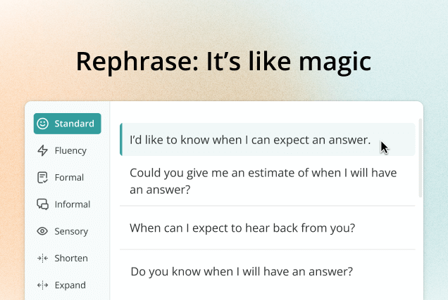 Introducing Rephrase