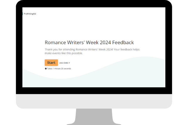image showing Romance Writers' Week typeform
