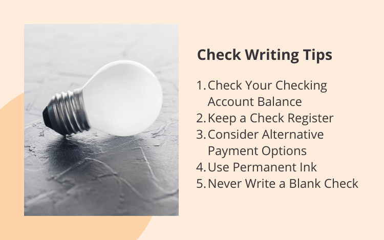 check writing tips
