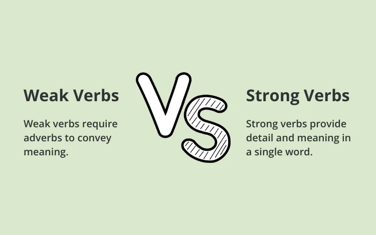 weak verbs vs strong verbs