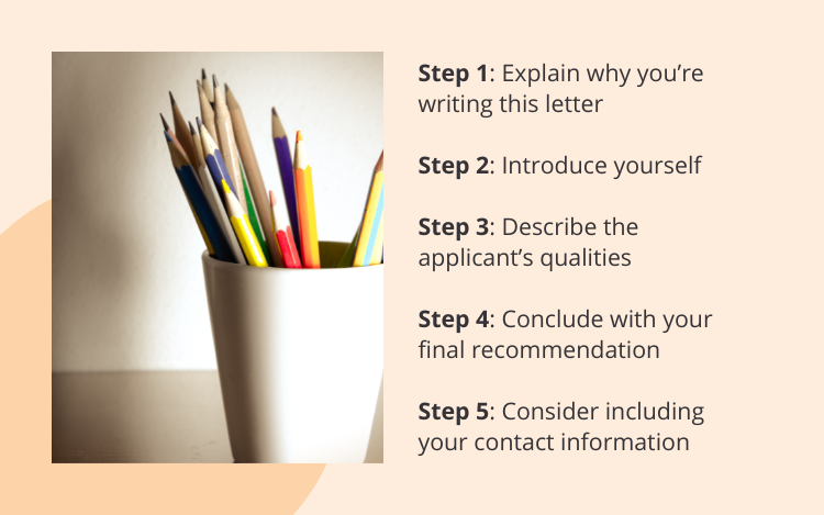 steps for writing a letter of recommendation