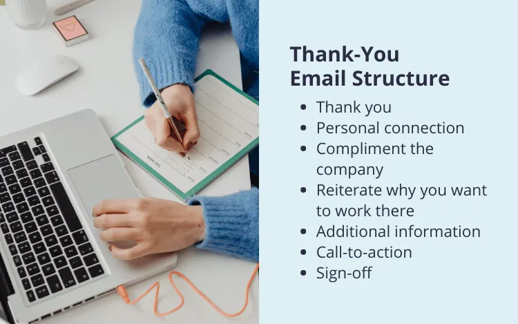 thank-you email structure