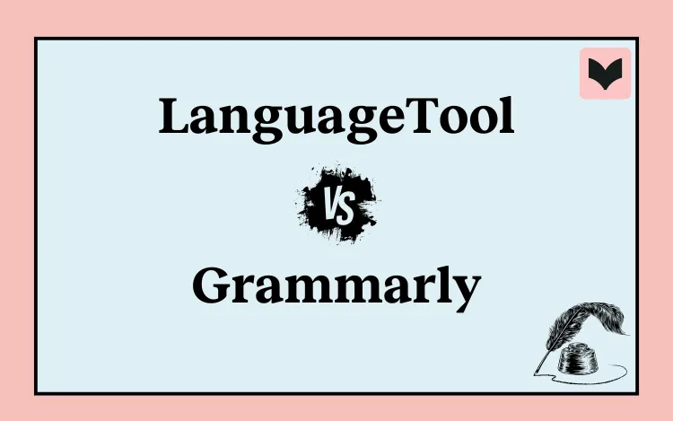 Image with text showing LanguageTool vs Grammarly