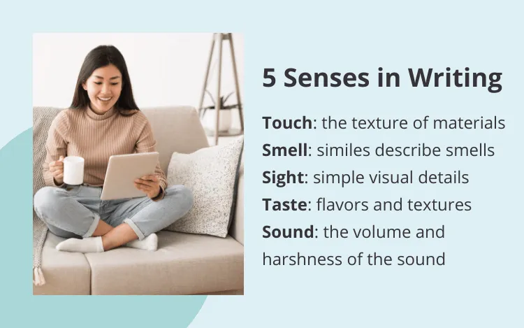 5 senses in writing 