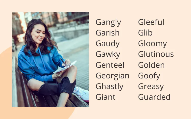 g adjectives list