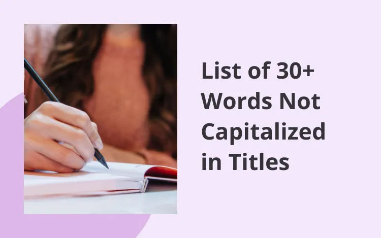 list of words not capitalized