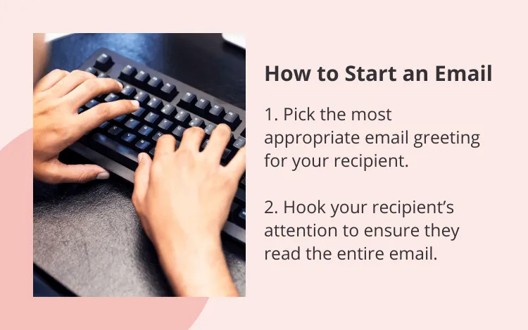 how to start an email