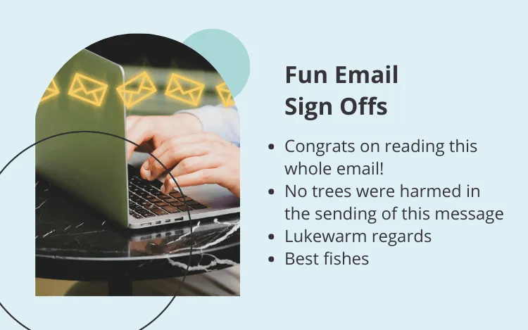 fun email sign offs