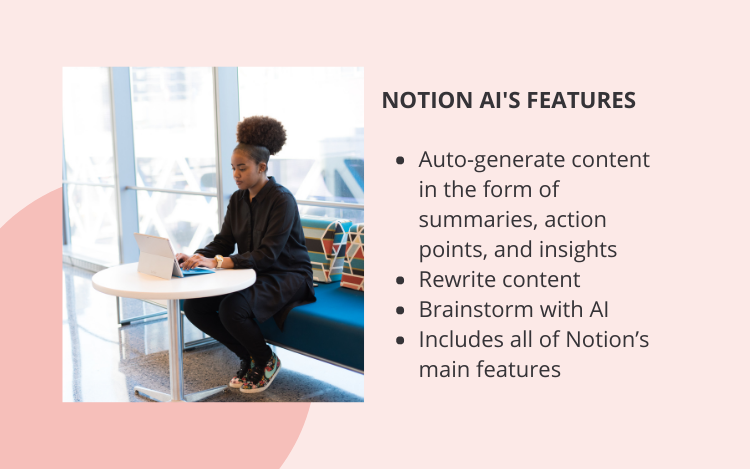 Notion Ai's features