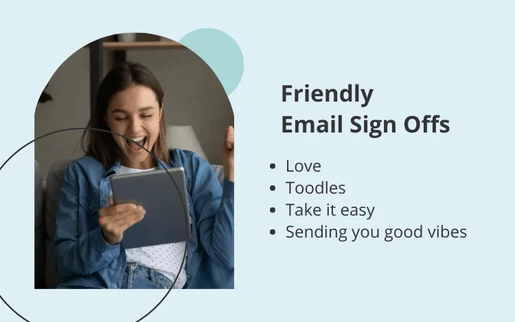 friendly email sign offs