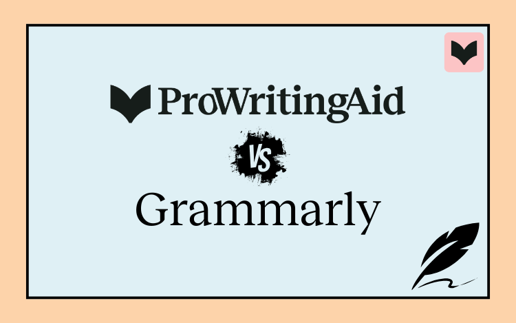 Image with text of ProWritingAid vs Grammarly