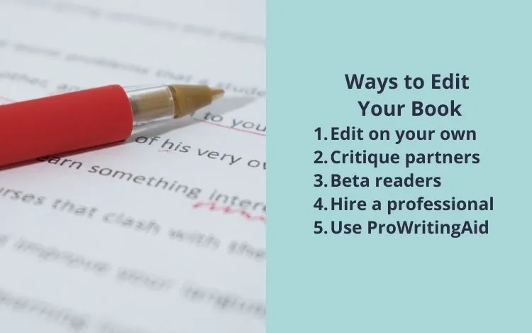 ways to edit your book