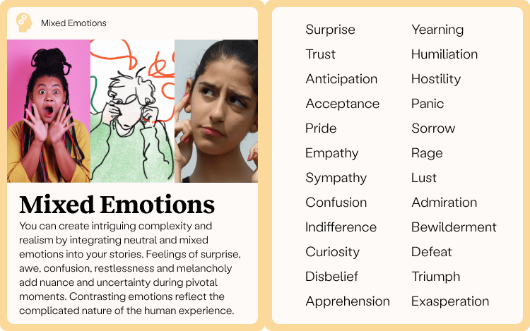 Neutral Emotions List