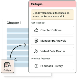 Features: Chapter Critique, Manuscript Analysis and Virtual Beta Reader